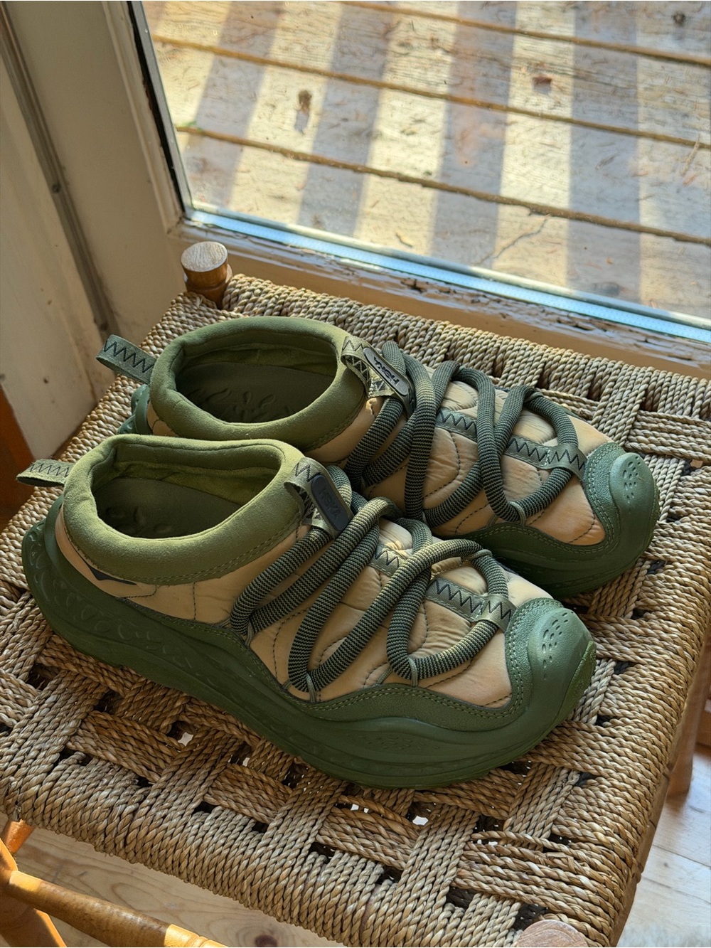 HOKA Forest Floor Ora Primo Unisex Slip-On Clog Sneakers Green